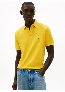 Tommy Hilfiger Męska koszulka polo Mężczyźni Bawełna żółty jednolity ze sklepu vangraaf w kategorii T-shirty męskie - zdjęcie 189102925