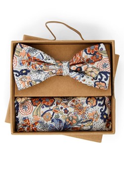 Finshley & Harding London Męska muszka i chustka do nosa Mężczyźni Bawełna (100%) wielokolorowy wzorzysty ze sklepu vangraaf w kategorii Muchy - zdjęcie 189102958