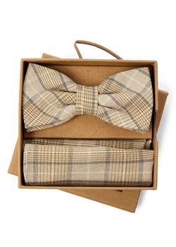 Finshley & Harding London Męskie muszki i chusteczki do nosa Mężczyźni melanżowy w kratkę ze sklepu vangraaf w kategorii Muchy - zdjęcie 189102959