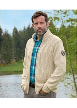 Trykotowy, melanżowy kardigan Outdoor ze sklepu Atlas For Men w kategorii Swetry męskie - zdjęcie 189103078