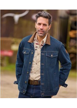 Kurtka jeansowa ze sztruksowym kołnierzem ze sklepu Atlas For Men w kategorii Kurtki męskie - zdjęcie 189103138