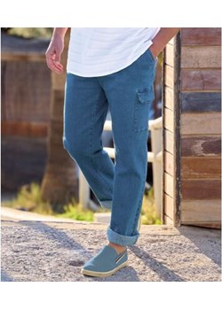 Luźne, jeansowe spodnie-bojówki ze sklepu Atlas For Men w kategorii Jeansy męskie - zdjęcie 189103139