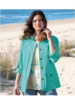 Turkusowa kurtka Safari ze sklepu Atlas For Men w kategorii Kurtki damskie - zdjęcie 189103199
