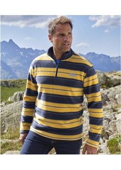 Sweter z mikropolaru  w paski Góry Skaliste ze sklepu Atlas For Men w kategorii Swetry męskie - zdjęcie 189103265