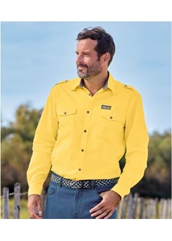 Żółta koszula pilotka z popeliny ze sklepu Atlas For Men w kategorii Koszule męskie - zdjęcie 189103315