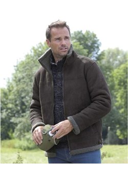 Kurtka ze sztucznego zamszu podszyta kożuszkiem sherpa ze sklepu Atlas For Men w kategorii Kurtki męskie - zdjęcie 189103317