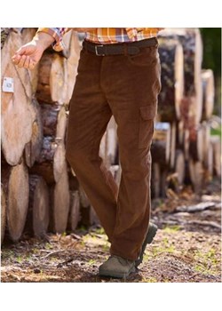 Wygodne, sztruksowe spodnie bojówki ze sklepu Atlas For Men w kategorii Spodnie męskie - zdjęcie 189103348