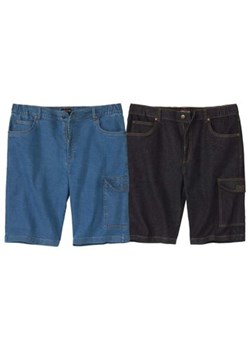 Zestaw 2 par wygodnych bermudów z denimu ze stretchem ze sklepu Atlas For Men w kategorii Spodenki męskie - zdjęcie 189103358