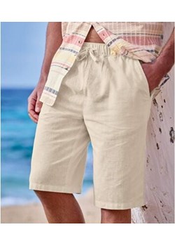 Luźne bermudy z lnu i bawełny ze sklepu Atlas For Men w kategorii Spodenki męskie - zdjęcie 189103469