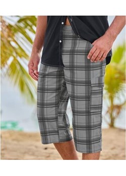 Spodnie-bojówki 3/4 w kratę ze sklepu Atlas For Men w kategorii Spodnie męskie - zdjęcie 189103566