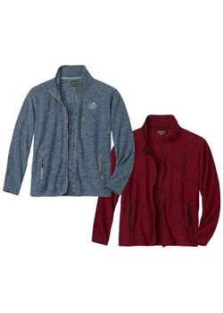 Zestaw 2 bluz z melanżowego mikropolaru ze sklepu Atlas For Men w kategorii Swetry męskie - zdjęcie 189103695