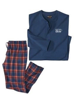 Piżama z bawełny i flaneli ze sklepu Atlas For Men w kategorii Piżamy męskie - zdjęcie 189103718