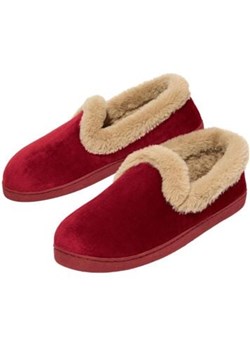 Kapcie z weluru i imitacji futerka ze sklepu Atlas For Men w kategorii Kapcie damskie - zdjęcie 189103735