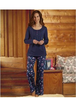 Bawełniana piżama z kwiatowym nadrukiem ze sklepu Atlas For Men w kategorii Piżamy damskie - zdjęcie 189103756