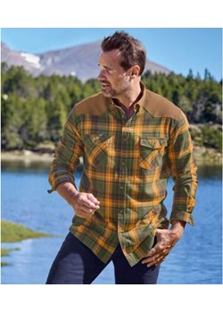 Koszula z flaneli i sztucznego zamszu Kanadyjska jesień ze sklepu Atlas For Men w kategorii Koszule męskie - zdjęcie 189103778