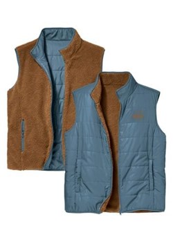 Dwustronny, dwumateriałowy bezrękawnik ze sklepu Atlas For Men w kategorii Kamizelki męskie - zdjęcie 189103938