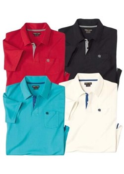 Zestaw 4 koszulek polo z bawełny ze sklepu Atlas For Men w kategorii T-shirty męskie - zdjęcie 189104036