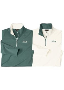 Zestaw 2 dżersejowych półgolfów z suwakiem RX-Trem ze sklepu Atlas For Men w kategorii Swetry męskie - zdjęcie 189104037