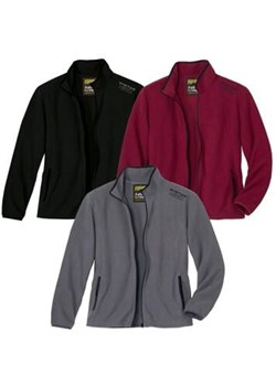 Zestaw 3 bluz z mikropolaru ze sklepu Atlas For Men w kategorii Swetry męskie - zdjęcie 189104069