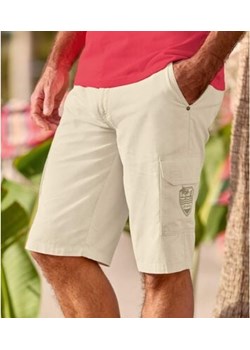 Płócienne bermudy z 2 bocznymi kieszeniami ze sklepu Atlas For Men w kategorii Spodenki męskie - zdjęcie 189104095