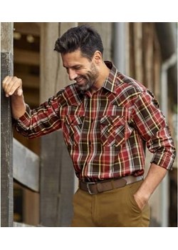 Popelinowa koszula w kratę Western ze sklepu Atlas For Men w kategorii Koszule męskie - zdjęcie 189104105