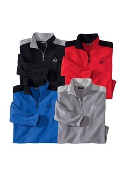 Zestaw 4 bluz z mikropolaru ze sklepu Atlas For Men w kategorii Swetry męskie - zdjęcie 189104117