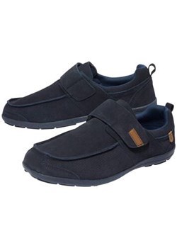 Mokasyny z naturalnej skóry z rzepem Holiday ze sklepu Atlas For Men w kategorii Mokasyny męskie - zdjęcie 189104119