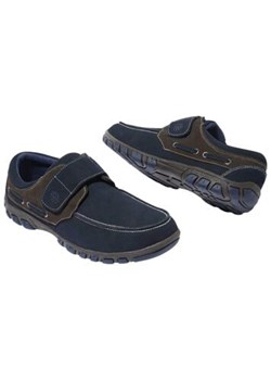 Mokasyny z rzepem w żeglarskim stylu ze sklepu Atlas For Men w kategorii Mokasyny męskie - zdjęcie 189104176