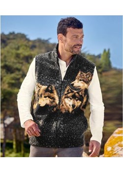 Kamizelka polarowa we wzór wilków ze sklepu Atlas For Men w kategorii Swetry męskie - zdjęcie 189104186