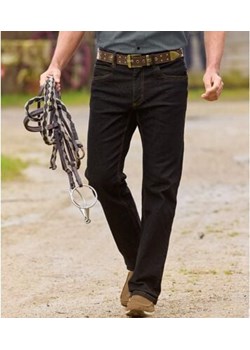 Wygodne, czarne jeansy regular ze stretchem ze sklepu Atlas For Men w kategorii Jeansy męskie - zdjęcie 189104195