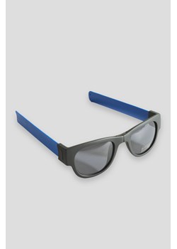 Niebieskie składane okulary przeciwsłoneczne, Rozmiar -  r2, Kolor - Niebieski ze sklepu REPORTER w kategorii Okulary przeciwsłoneczne dziecięce - zdjęcie 189104629