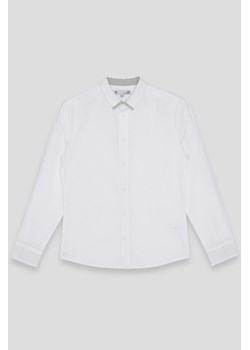 Biała klasyczna koszula z długim rękawem, Rozmiar - 140, Kolor - Biały ze sklepu REPORTER w kategorii Koszule chłopięce - zdjęcie 189104946