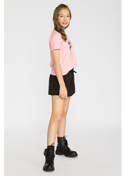 Czarne dwuwarstwowe krótkie spodenki, Rozmiar - 146, Kolor - Czarny ze sklepu REPORTER w kategorii Spodenki dziewczęce - zdjęcie 189104965