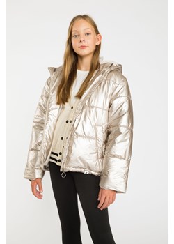 Złota ocieplana kurtka puffer, Rozmiar - 146, Kolor - Złoty ze sklepu REPORTER w kategorii Kurtki dziewczęce - zdjęcie 189104975