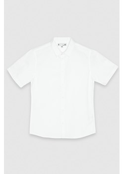 Biała klasyczna koszula z krótkim rękawem, Rozmiar - 146, Kolor - Biały ze sklepu REPORTER w kategorii Koszule chłopięce - zdjęcie 189105119