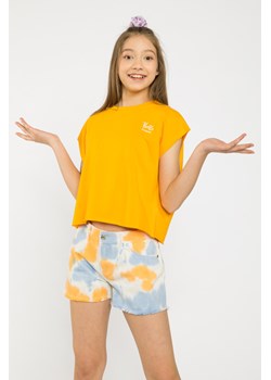 Żółty t-shirt HELLO SUMMER, Rozmiar - 146, Kolor - Żółty ze sklepu REPORTER w kategorii Bluzki dziewczęce - zdjęcie 189105326