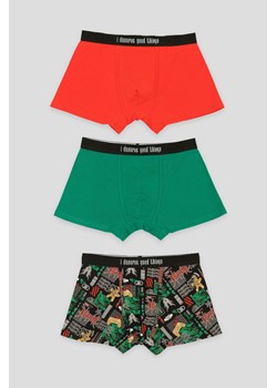 Kolorowe świąteczne bokserki 3-PAK, Rozmiar - 140, Kolor - Multikolor ze sklepu REPORTER w kategorii Majtki dziecięce - zdjęcie 189105817