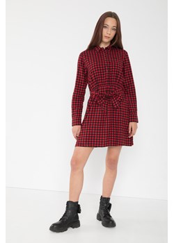Czerwona sukienka w kratę, Rozmiar - 146, Kolor - Multikolor ze sklepu REPORTER w kategorii Sukienki dziewczęce - zdjęcie 189106099