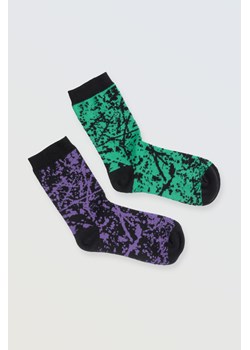 Fioletowo-zielony zestaw skarpet 2-PAK, Rozmiar -  40, Kolor - Multikolor ze sklepu REPORTER w kategorii Skarpetki dziecięce - zdjęcie 189106225