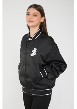 Czarna przejściowa kurtka typu bomberka, Rozmiar - 140, Kolor - Czarny ze sklepu REPORTER w kategorii Kurtki dziewczęce - zdjęcie 189106327