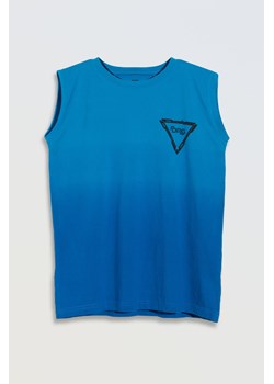 Niebieski t-shirt bez rękawów, Rozmiar - 140, Kolor - Niebieski ze sklepu REPORTER w kategorii T-shirty chłopięce - zdjęcie 189106538