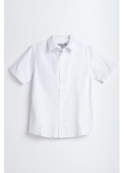 Biała koszula o regularnym kroju z krótkim rękawem, Rozmiar - 140, Kolor - Biały ze sklepu REPORTER w kategorii Koszule chłopięce - zdjęcie 189106846