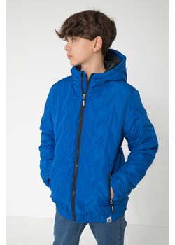 Niebieska pikowana kurtka przejściowa z kapturem, Rozmiar - 140, Kolor - Niebieski ze sklepu REPORTER w kategorii Kurtki chłopięce - zdjęcie 189106986