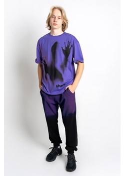 Fioletowo-czarne spodnie dresowe REGULAR z efektem ombre, Rozmiar - 146, Kolor - Czarny ze sklepu REPORTER w kategorii Spodnie chłopięce - zdjęcie 189107058