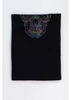 Czarny komin z nadrukiem reflective print z przodu, Rozmiar -  r2, Kolor - Czarny ze sklepu REPORTER w kategorii Szaliki dziecięce - zdjęcie 189107165