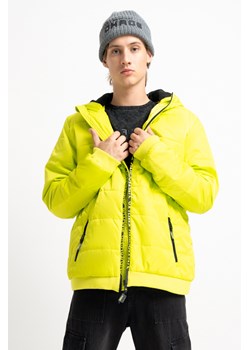Żółta ocieplana kurtka z kapturem, Rozmiar - 140, Kolor - Żółty ze sklepu REPORTER w kategorii Kurtki chłopięce - zdjęcie 189107225