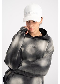 Bluza z kapturem REGULAR z nadrukiem na całości, Rozmiar - 140, Kolor - Szary ze sklepu REPORTER w kategorii Bluzy dziewczęce - zdjęcie 189107735