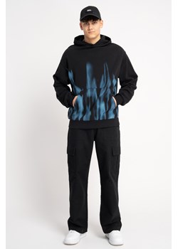 Czarne spodnie materiałowe WIDE LEG z kieszeniami na nogawkach, Rozmiar - 152, Kolor - Czarny ze sklepu REPORTER w kategorii Spodnie chłopięce - zdjęcie 189107835