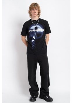 Czarne spodnie dresowe OVERSIZE z szerokimi nogawkami, Kolor - Czarny, Rozmiar - 182 ze sklepu REPORTER w kategorii Spodnie chłopięce - zdjęcie 189107897