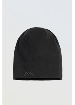 Czarna czapka z minimalistycznym nadrukiem z boku, Rozmiar -  r2, Kolor - Czarny ze sklepu REPORTER w kategorii Czapki dziecięce - zdjęcie 189108229